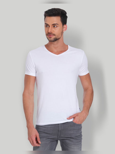 White V Neck T-shirt